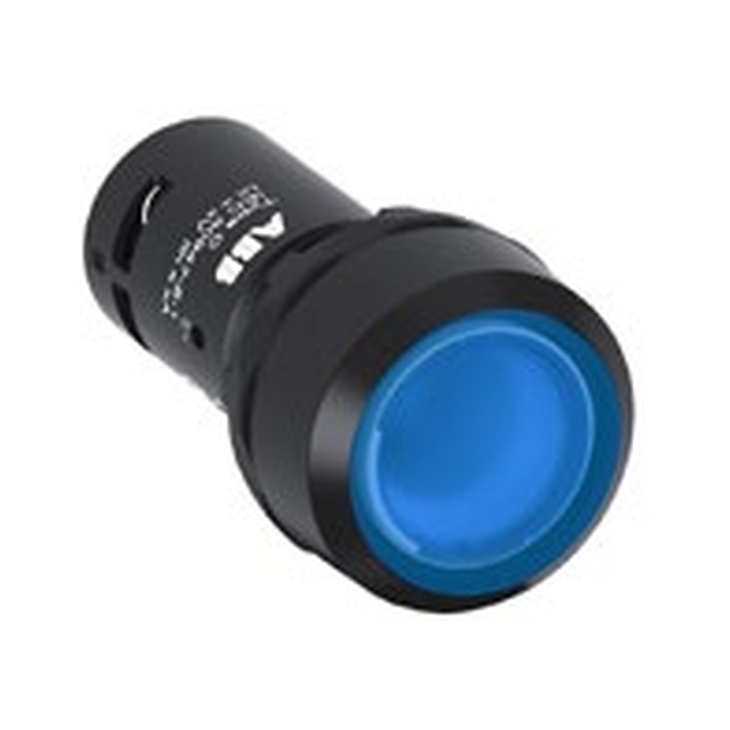 Pulsador Comp. Luminoso Bisel Plastico -Rojo 110-130Vac -1Nc