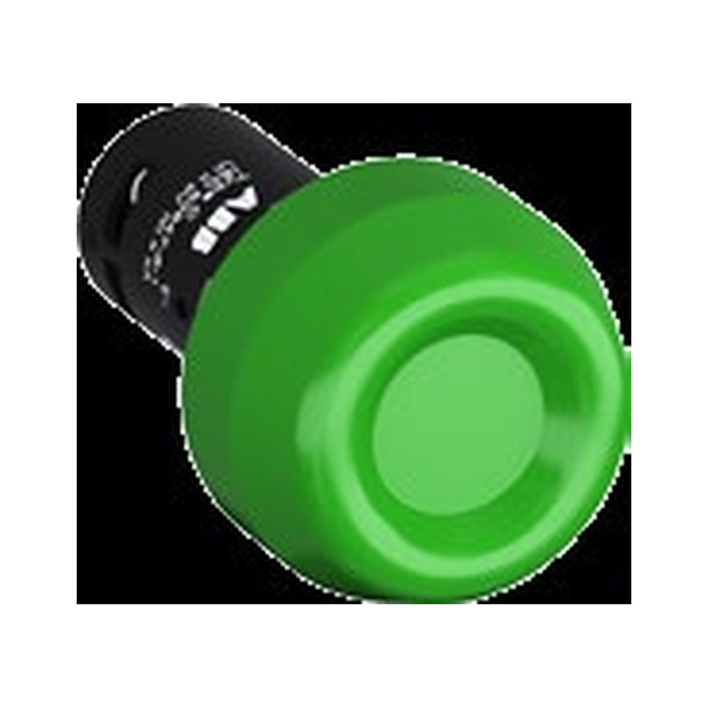 Pulsador Con Capuchon 22Mm Verde
