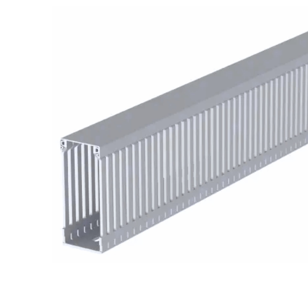 Canaleta Ranurada 100Hx40Ax2000L MM Color Gris