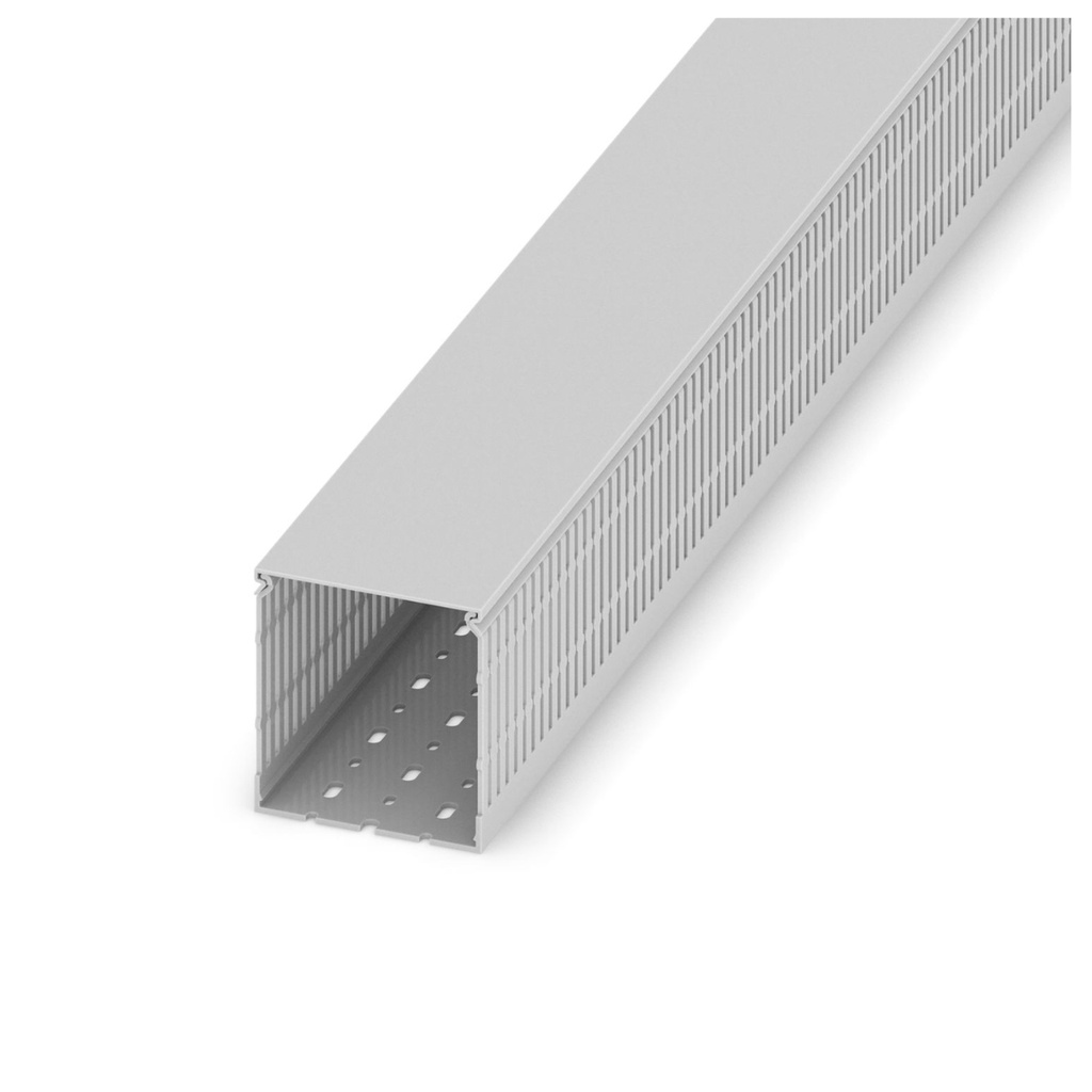 Canaleta Ranurada 100Hx80Ax2000L MM Color Gris