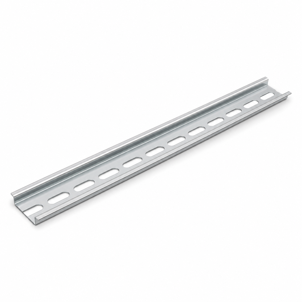 Riel DIN Plateado, ancho/alto 35×7.5 mm, 1 metro