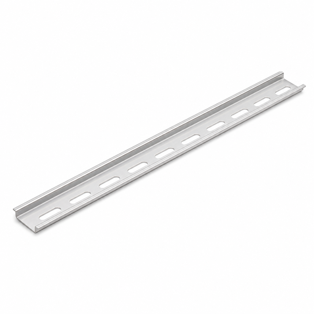 Riel DIN de aluminio, ancho/alto 35×7.5 mm, 2 metros