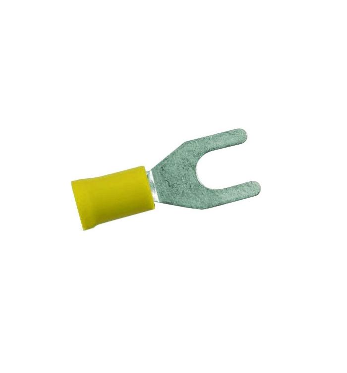 Terminal Aislado   1/4"   T. Uña Amarillo 
