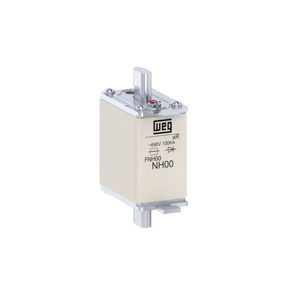 Fusible Ultrarápido Nh Ar – 25A / 690V / 100Ka / Tamaño 00